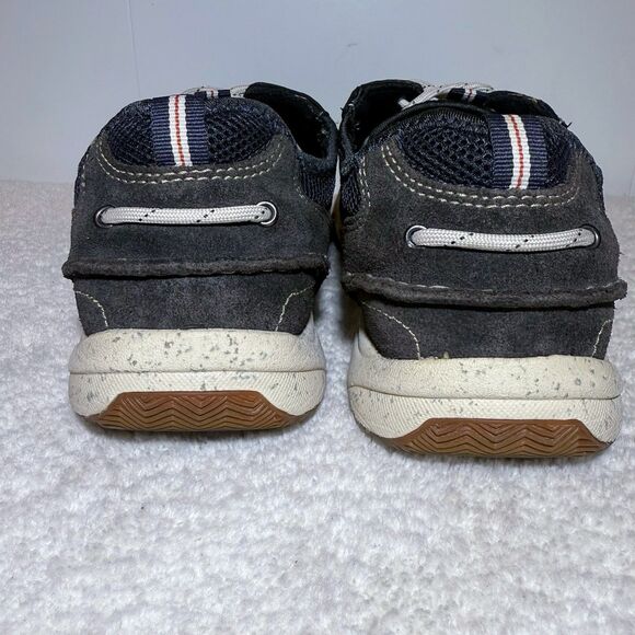 Clarks Gray Leather Casual Shoes Men's 11.5W - Picture 4 of 9